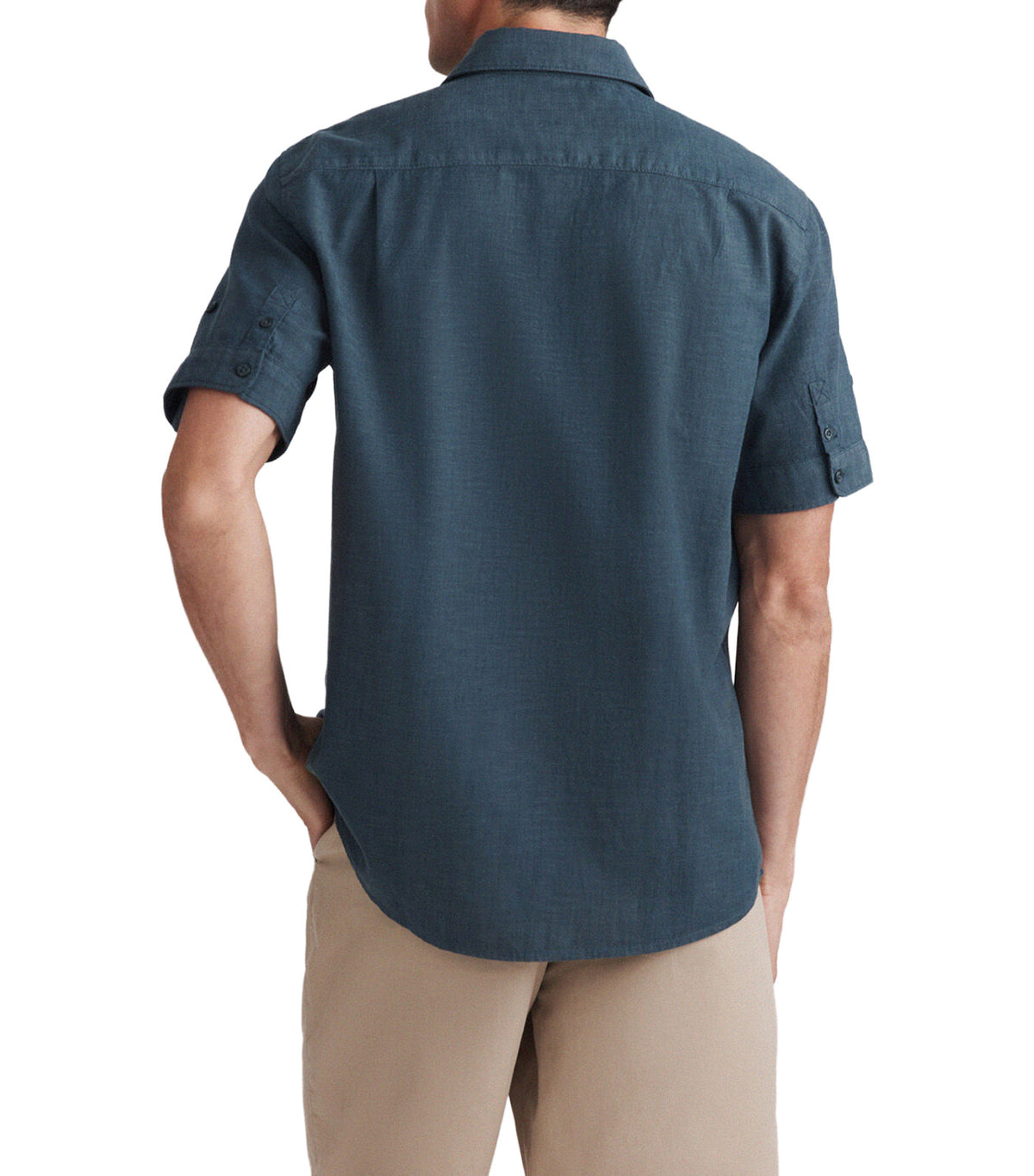 Short-Sleeved Shirt with Turn-Up Blues