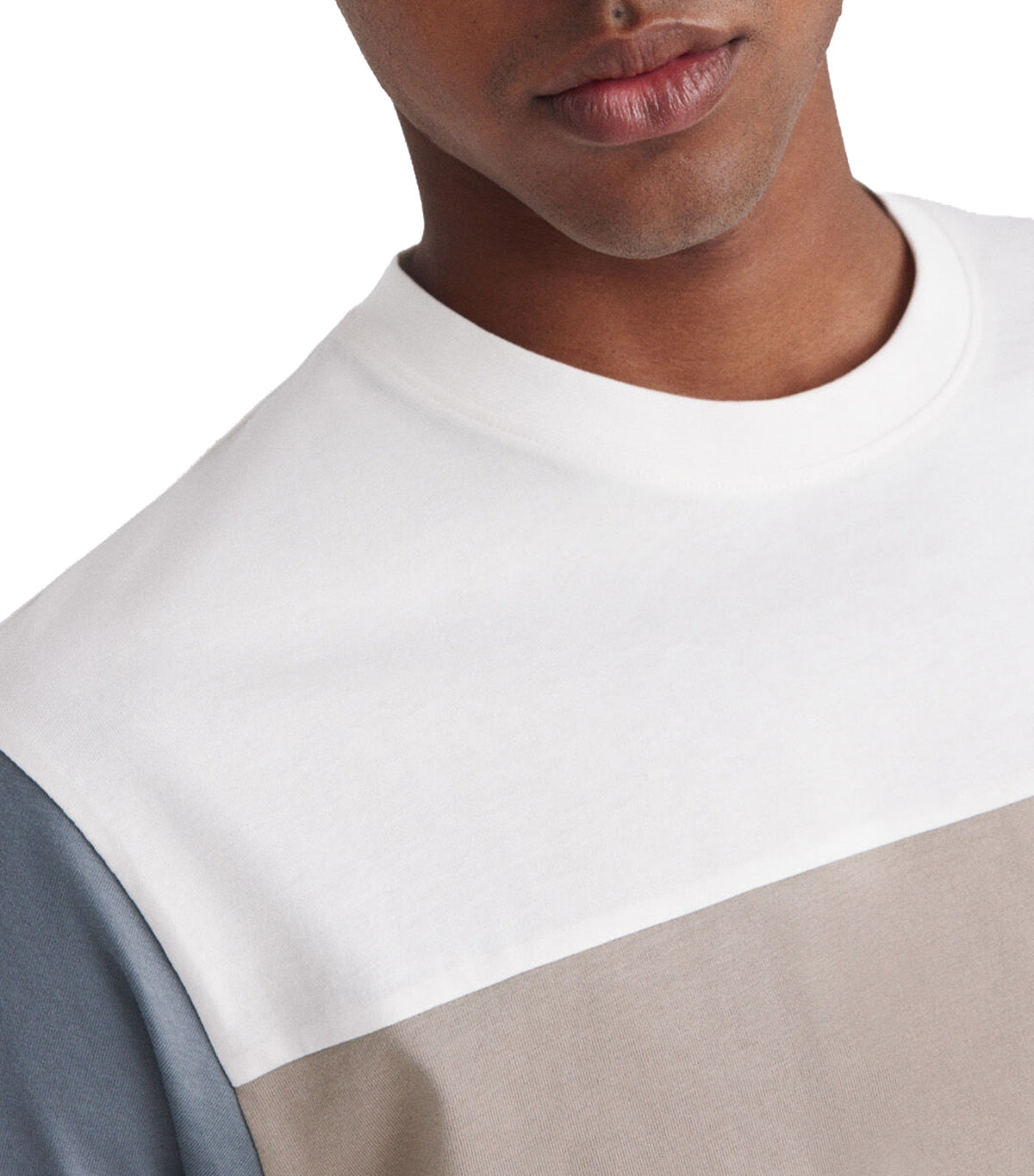 Color Block T-Shirt Sand