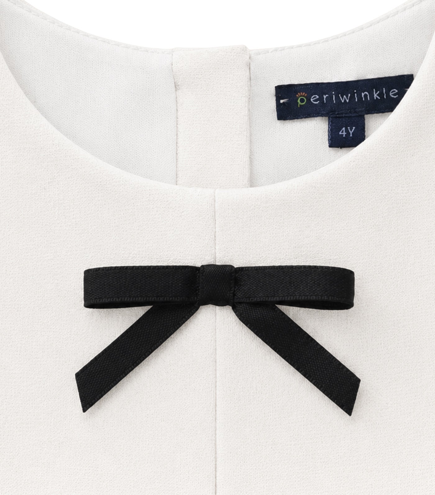 Sharlene Girls Dress with Bow Clip Ivory