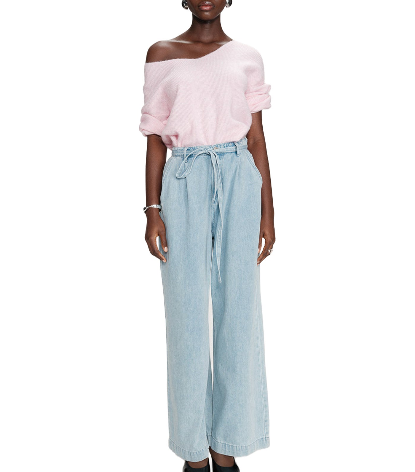 Pompon Jean Baggy Sky Blue