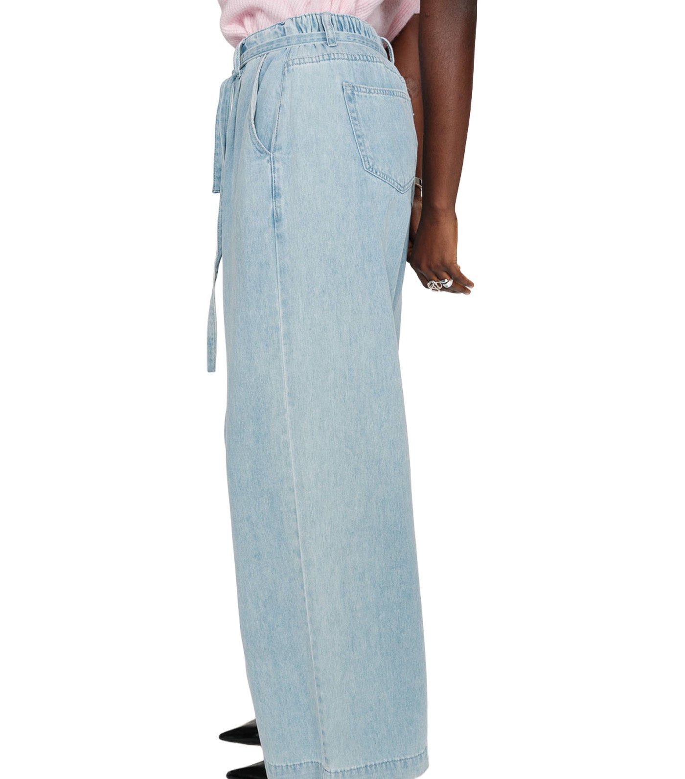 Pompon Jean Baggy Sky Blue