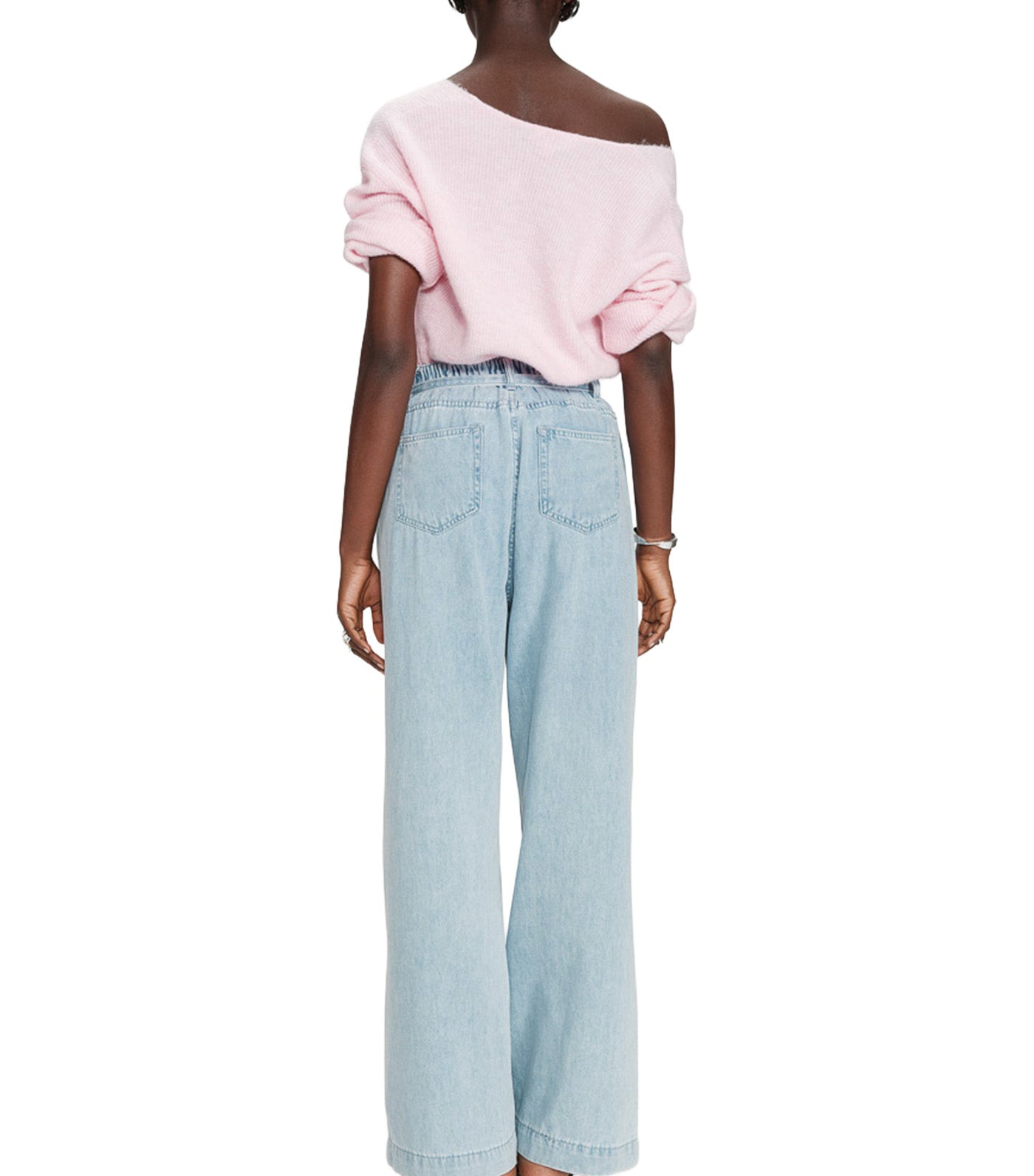 Pompon Jean Baggy Sky Blue