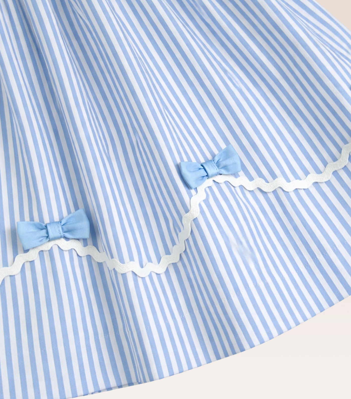 Periwinkle Aria Baby Girls Striped Dress Blue
