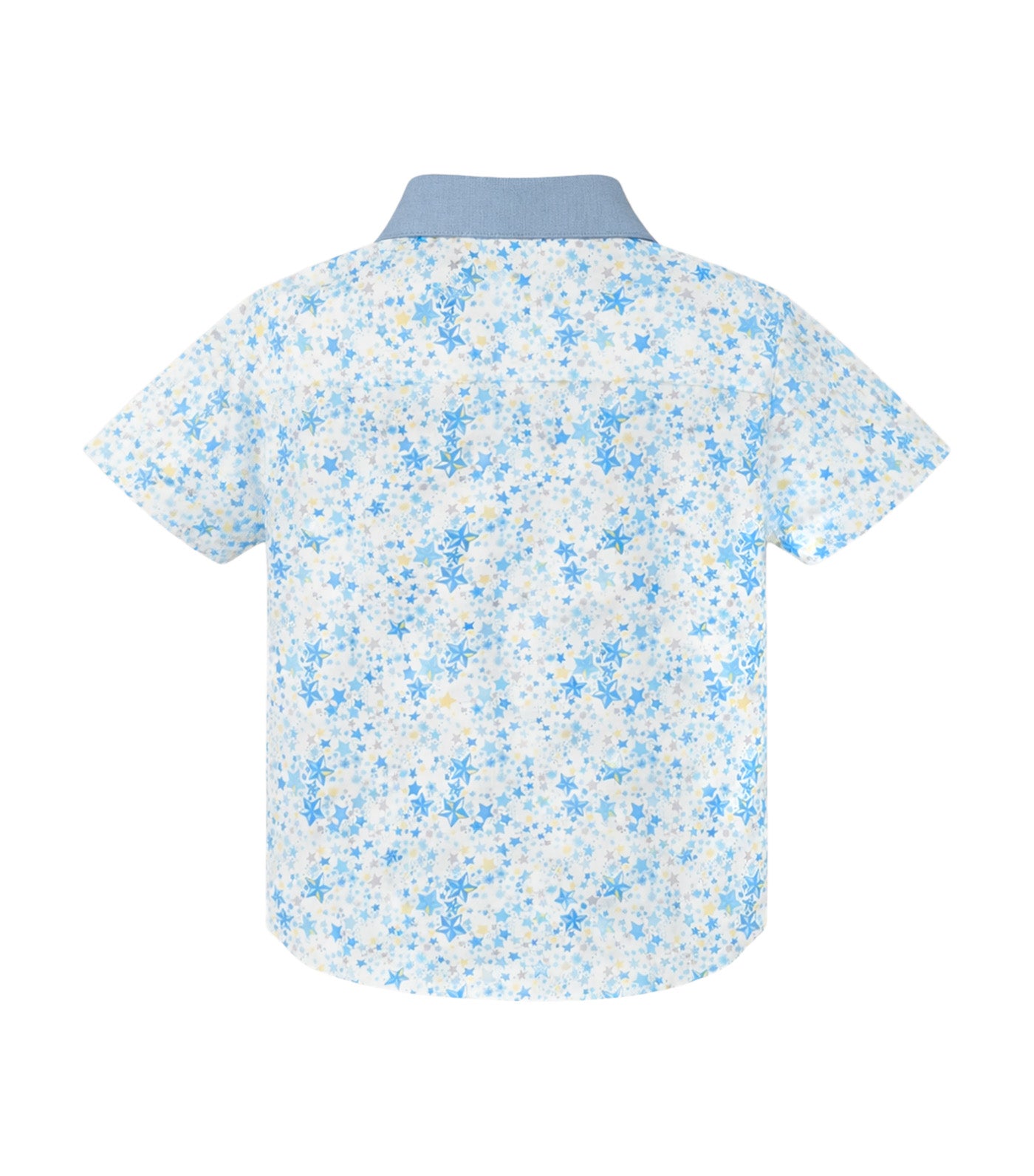 Periwinkle Mason Boys Button-Down Short Sleeves Blue