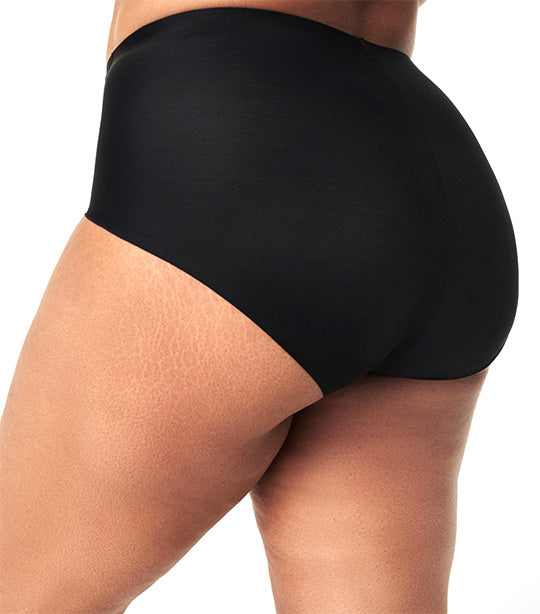 Sheer Control Shaping Brief Very Black