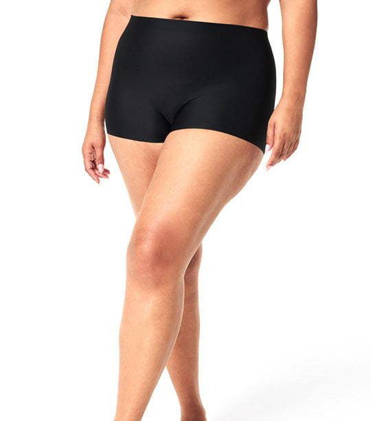 Sheer Control Shaping Boyshort Very Black