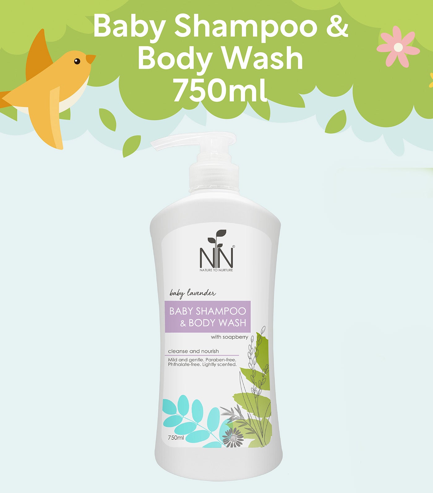 Baby Shampoo & Body Wash Lavender