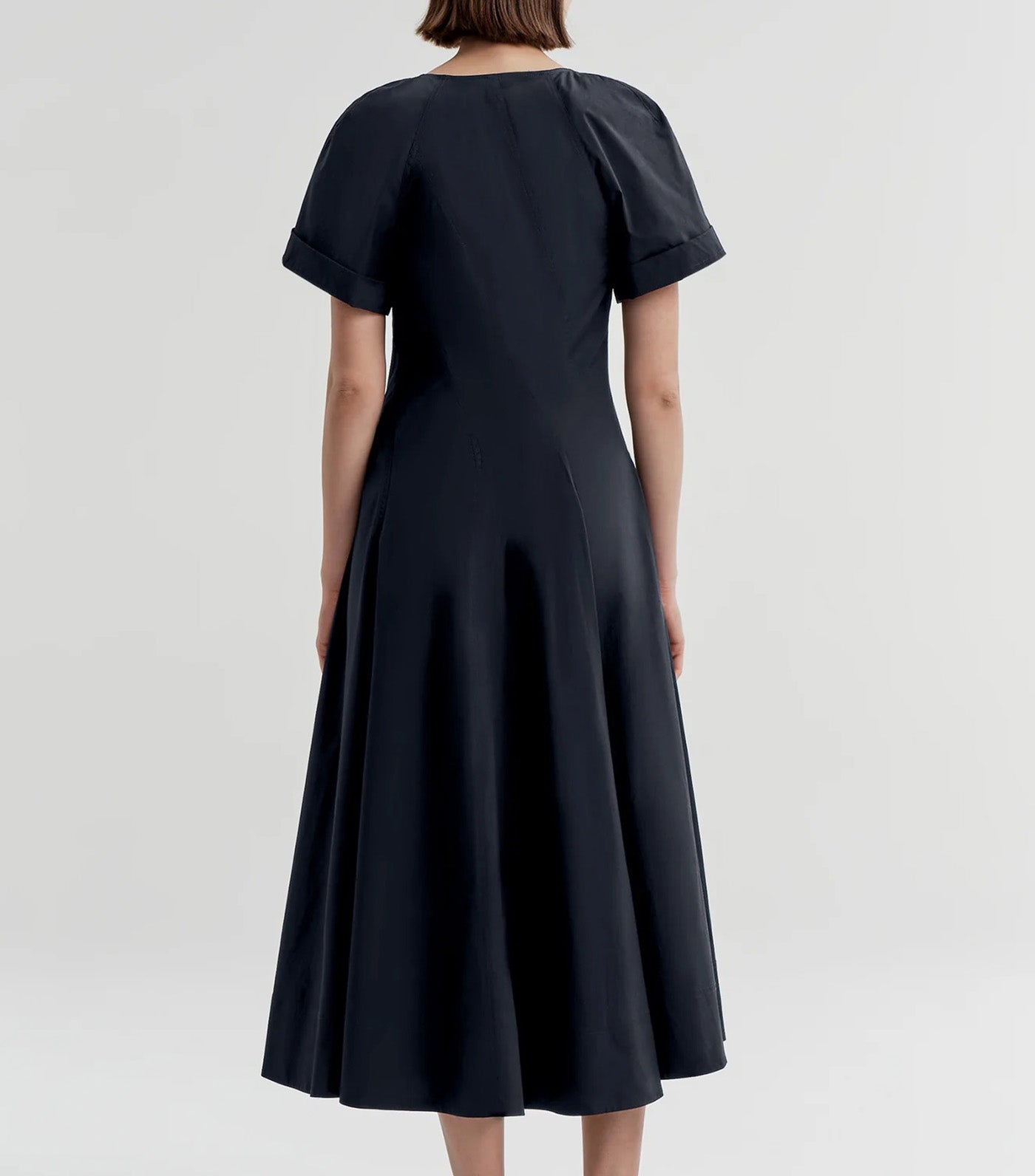 Lucille Cotton Midi Dress Night Blue
