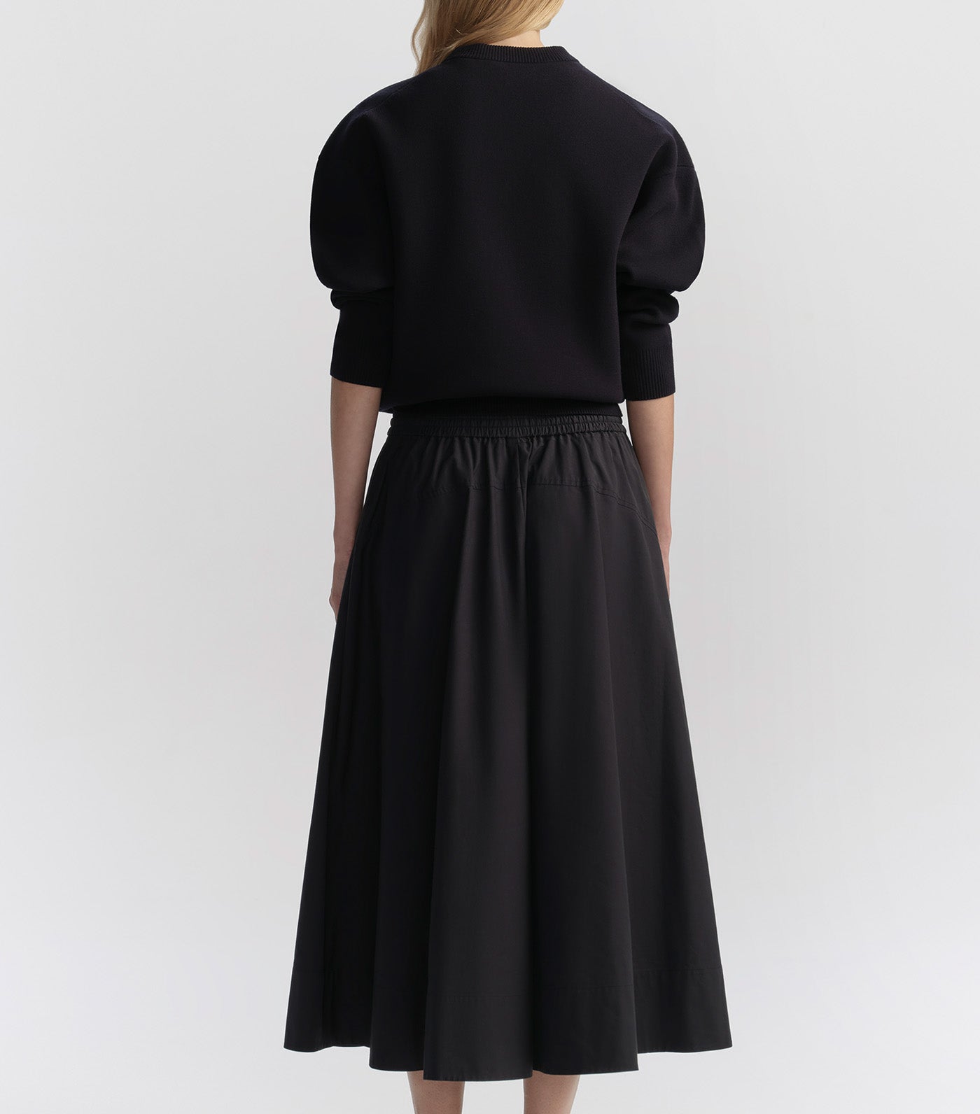 Remy Drawstring Midi Skirt Night Blue