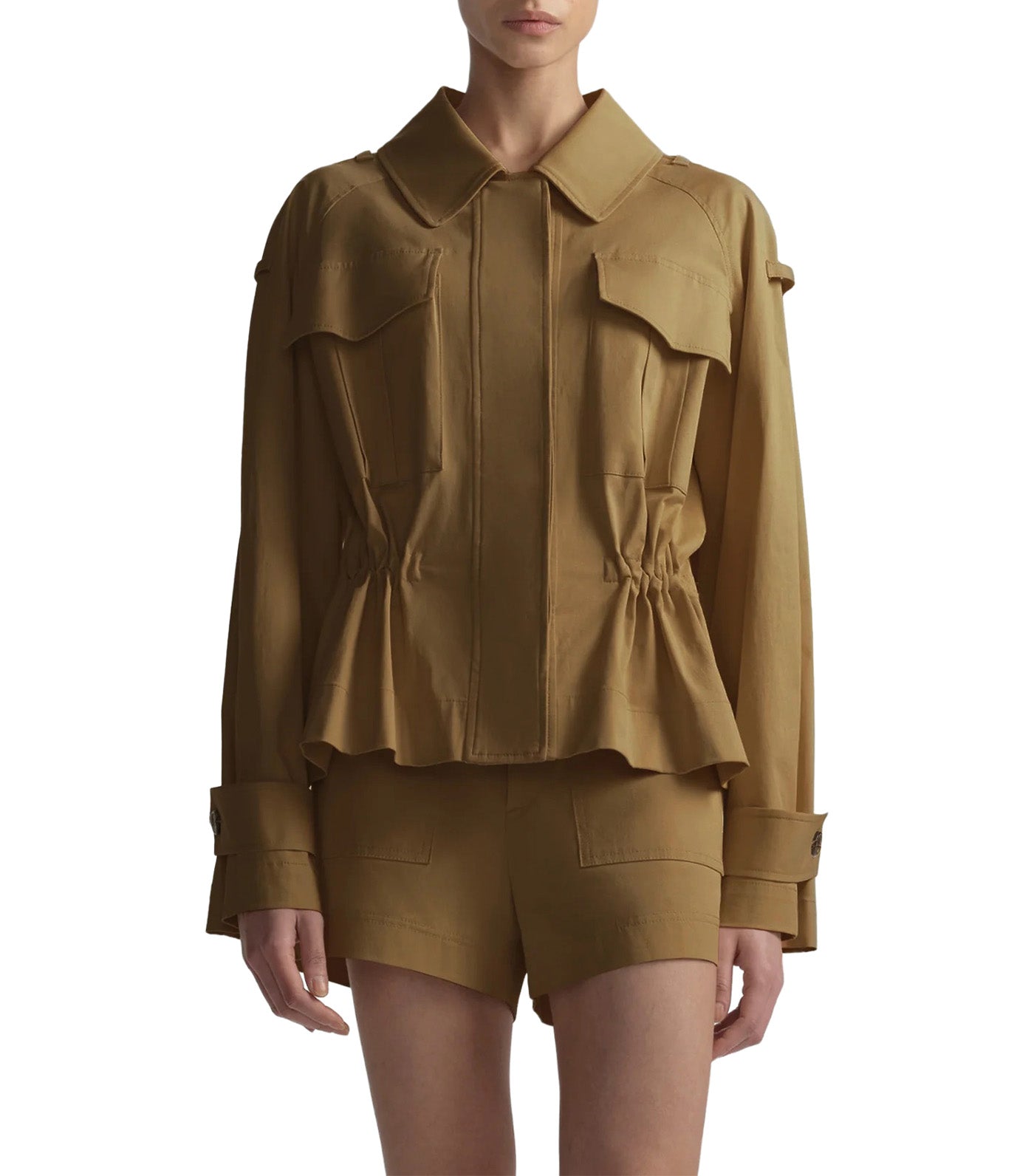 Maeve Cotton Utility Jacket Hazel