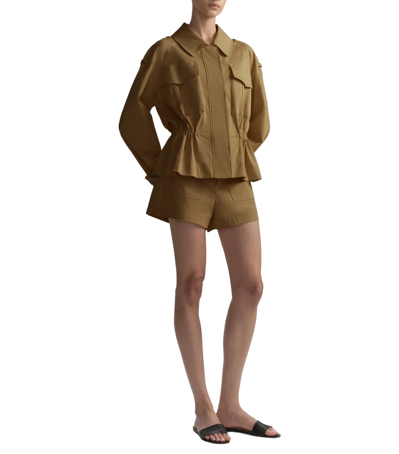 Maeve Cotton Utility Jacket Hazel