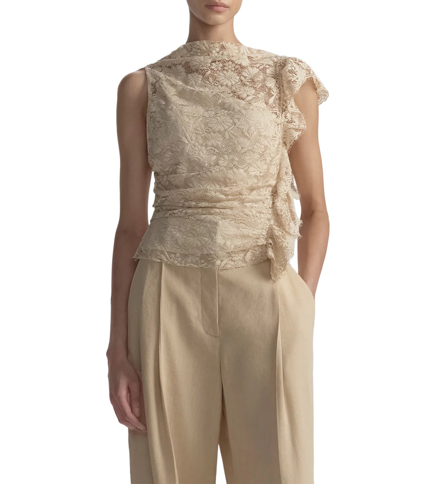 Astrid Lace Top Crema Dolce