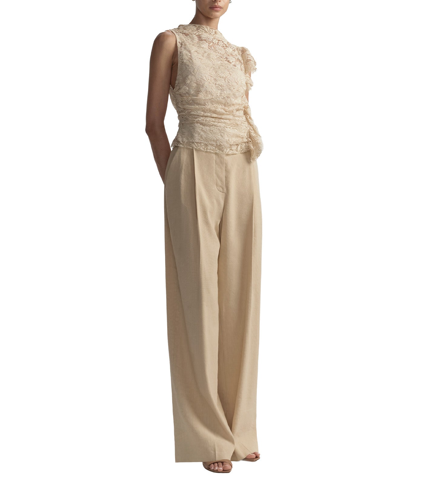 Astrid Lace Top Crema Dolce