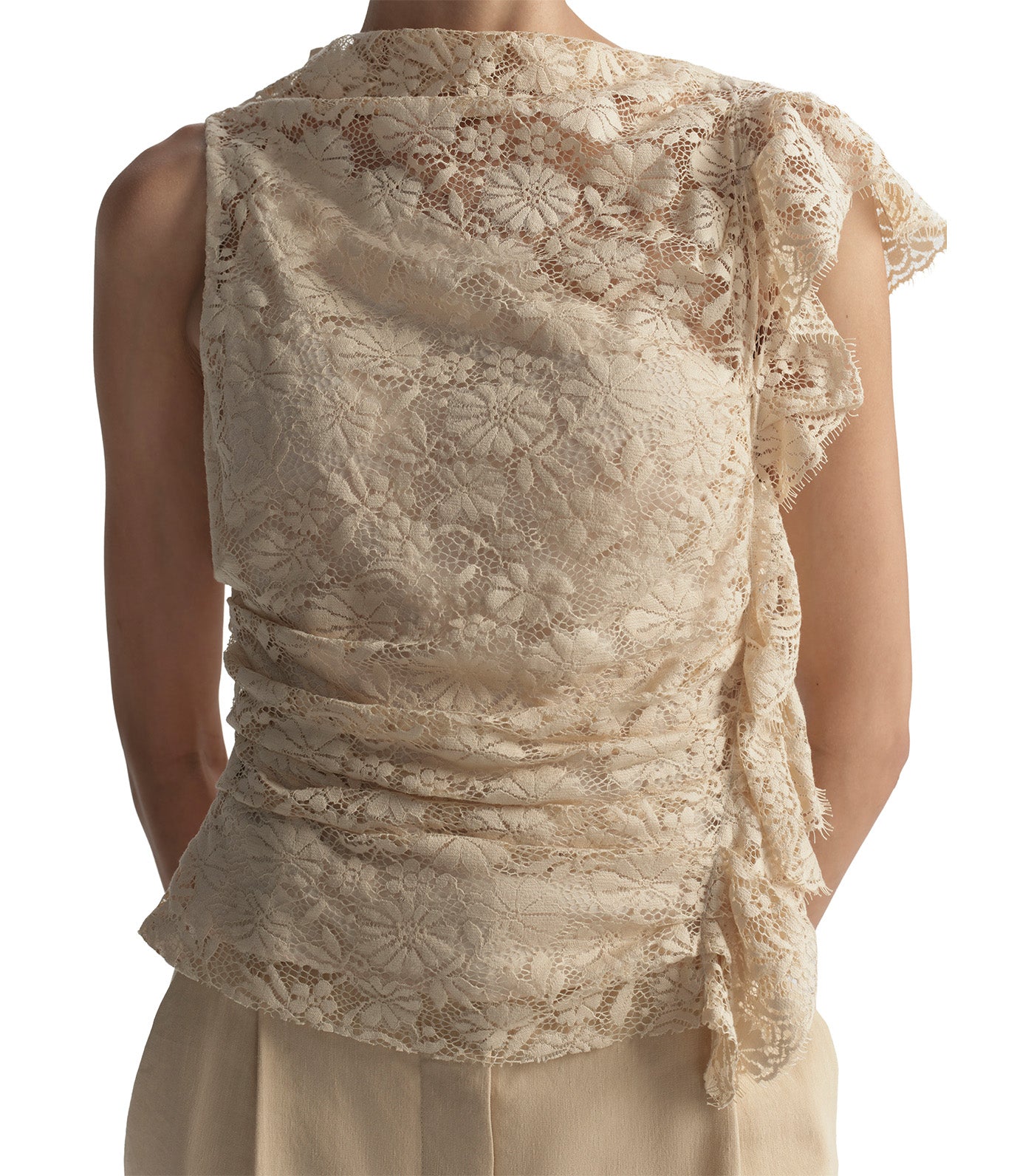 Astrid Lace Top Crema Dolce