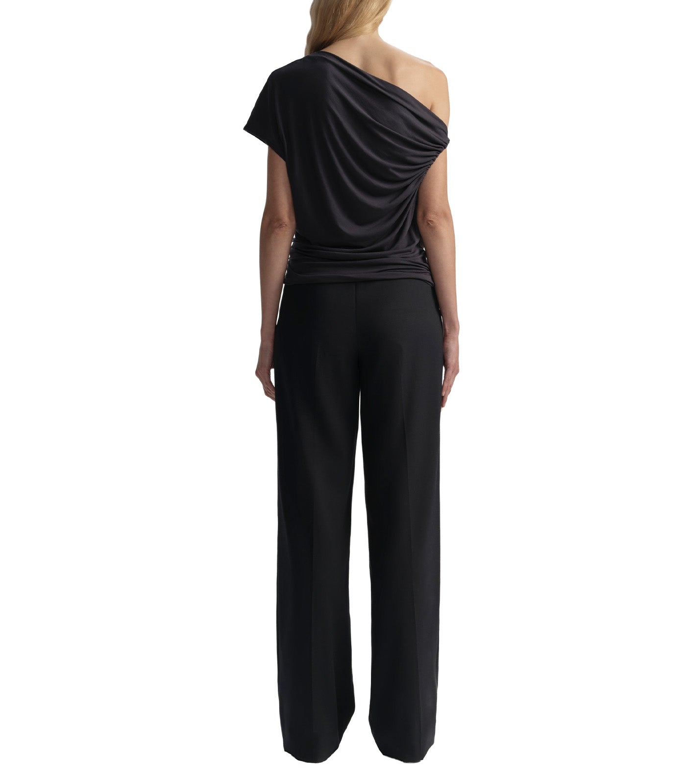 Halle One Shoulder Tee Night Blue