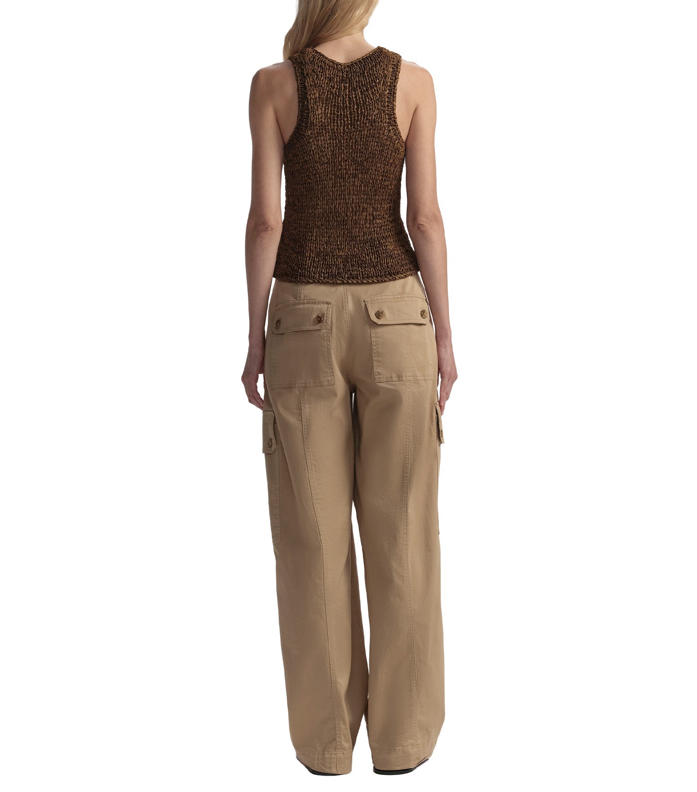 Nelly Open Knit Tank Canyon Dust