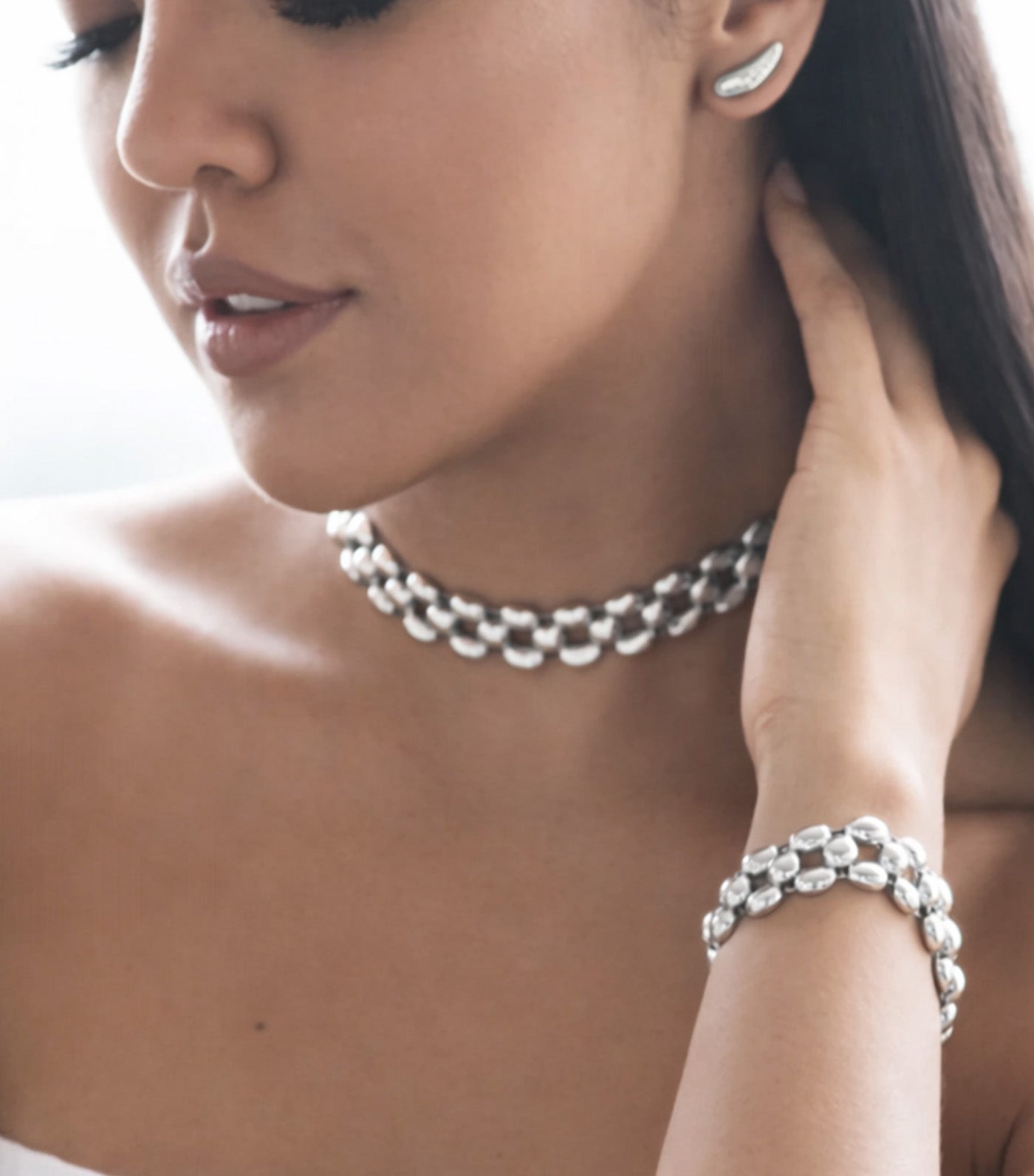 Sima Choker Silver