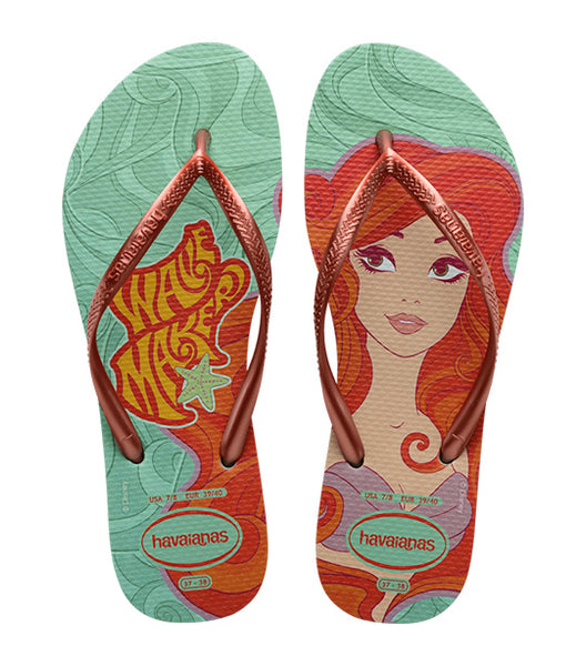 Havaianas Slim Princesas Flip Flops Clay