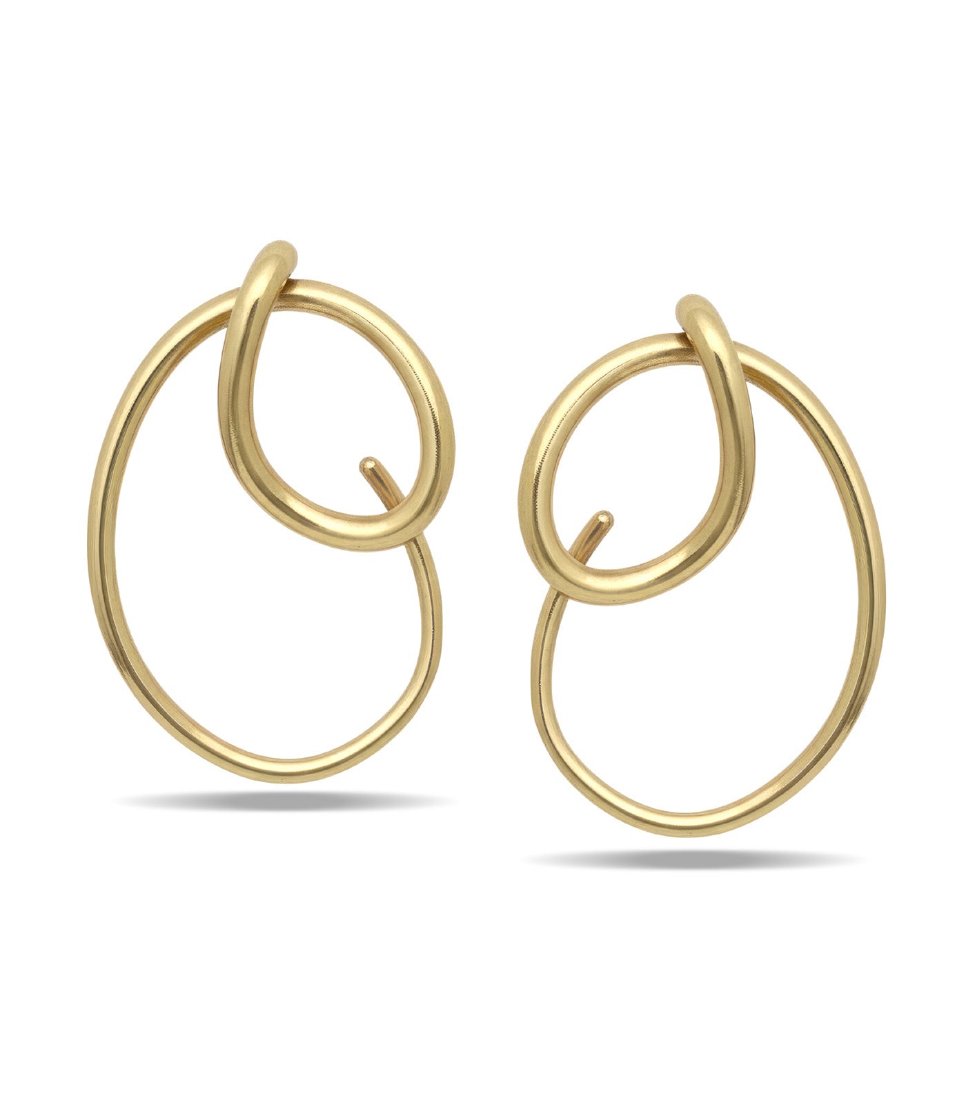 Golden Monstera Soka Earrings Gold 