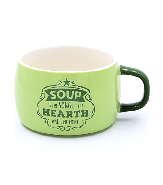 Soup Cup with Gift Box - Soup is the Song of the Hearth and the Home