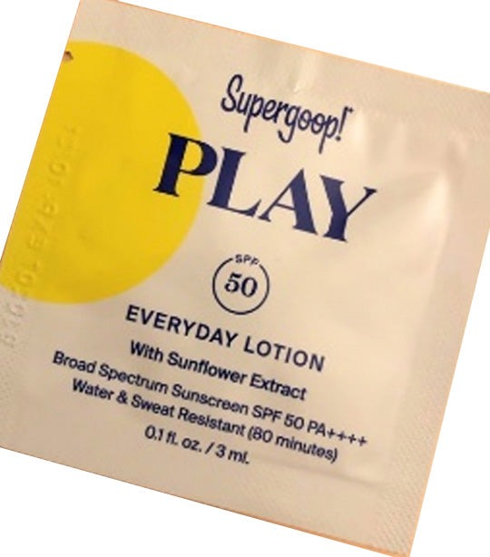 Free PLAY Everyday Lotion SPF 50 with Sunflower Extract 1.5ml Packette