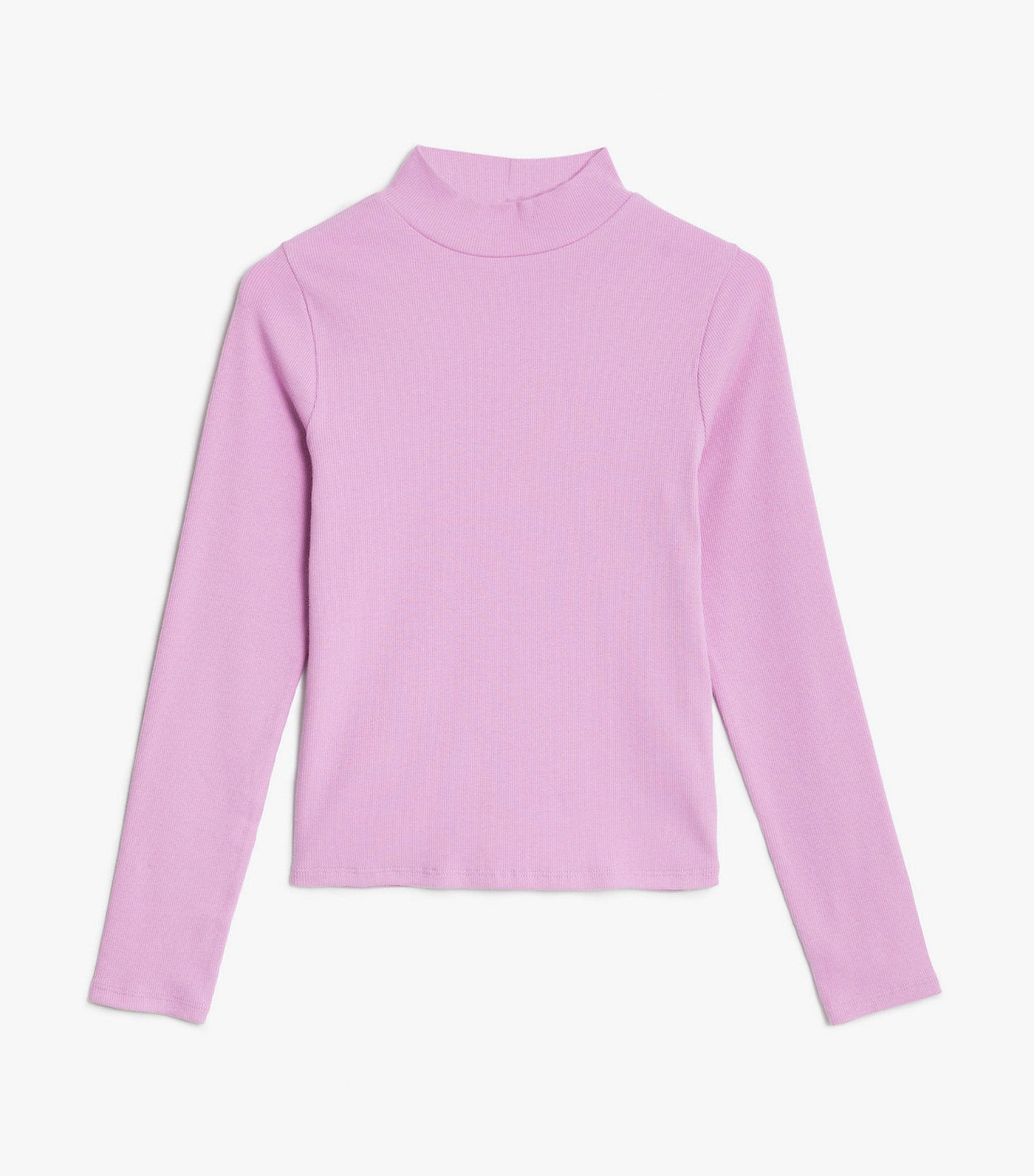 Cotton Rich Ribbed Top Pink