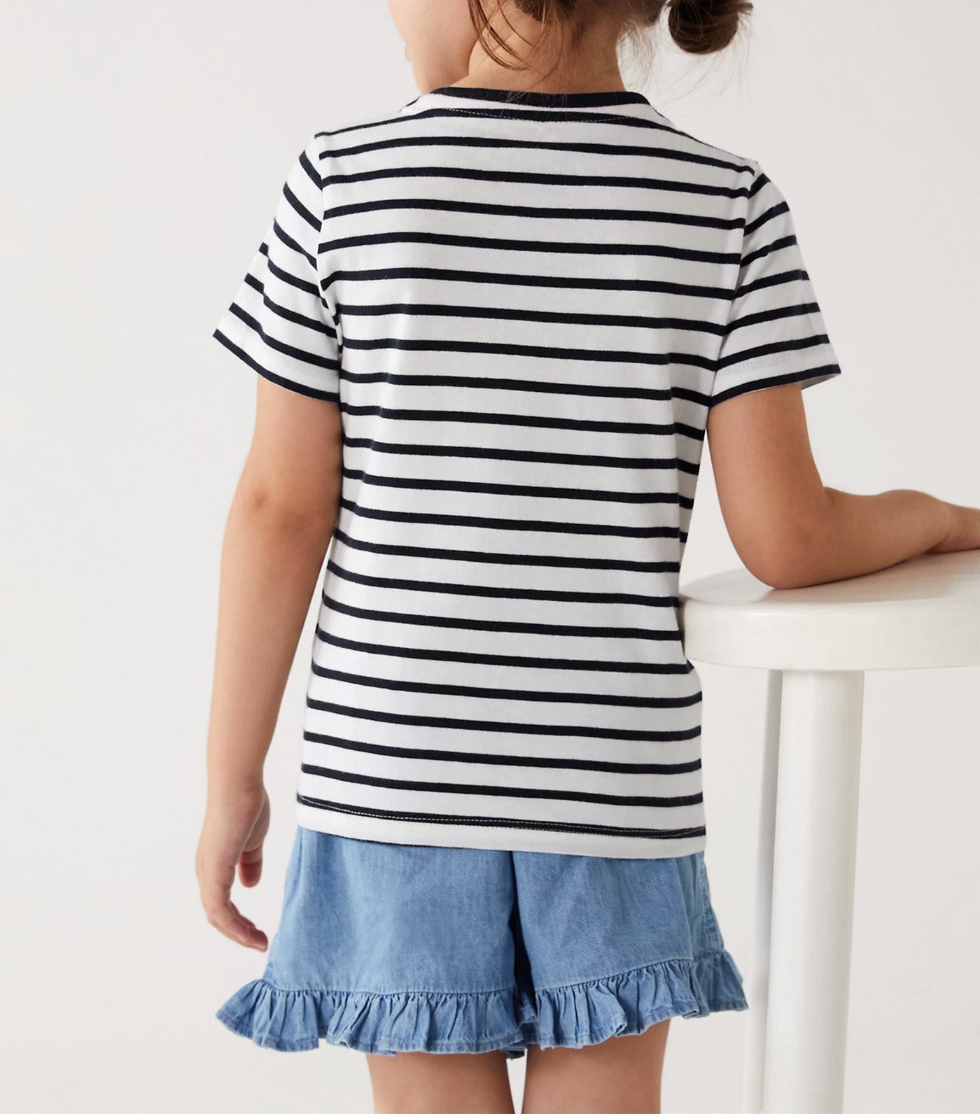 Cotton Rich Stripe T-Shirt Navy