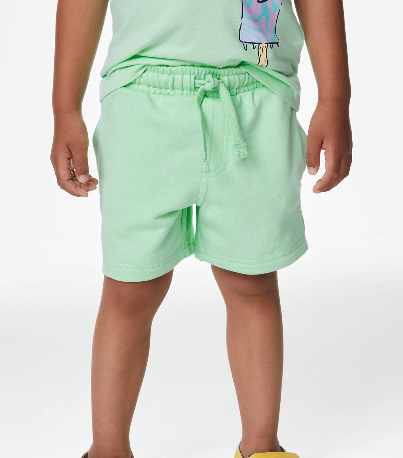 Cotton Rich Plain Shorts Green