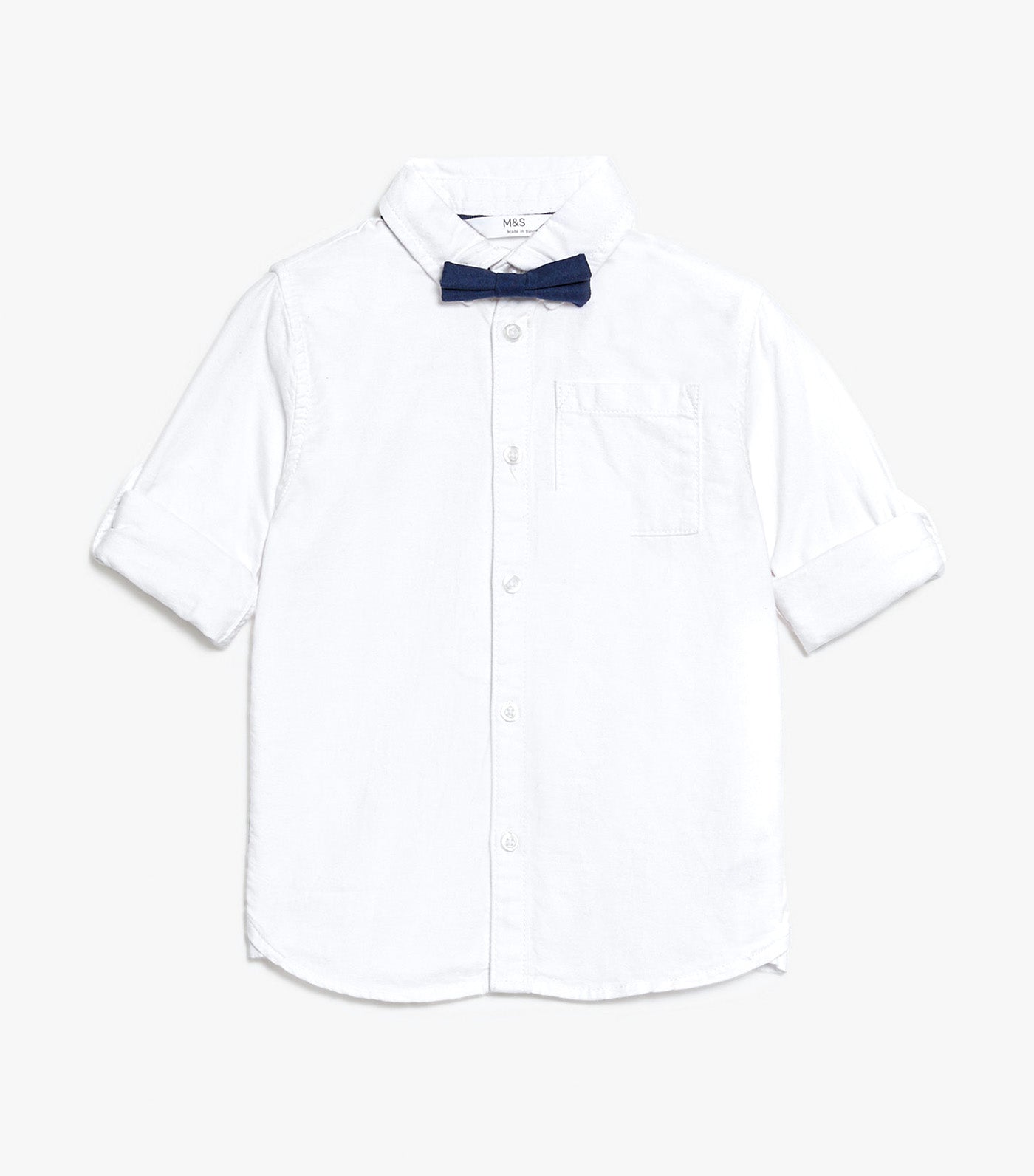 2pc Pure Cotton Shirt & Bow Tie Set