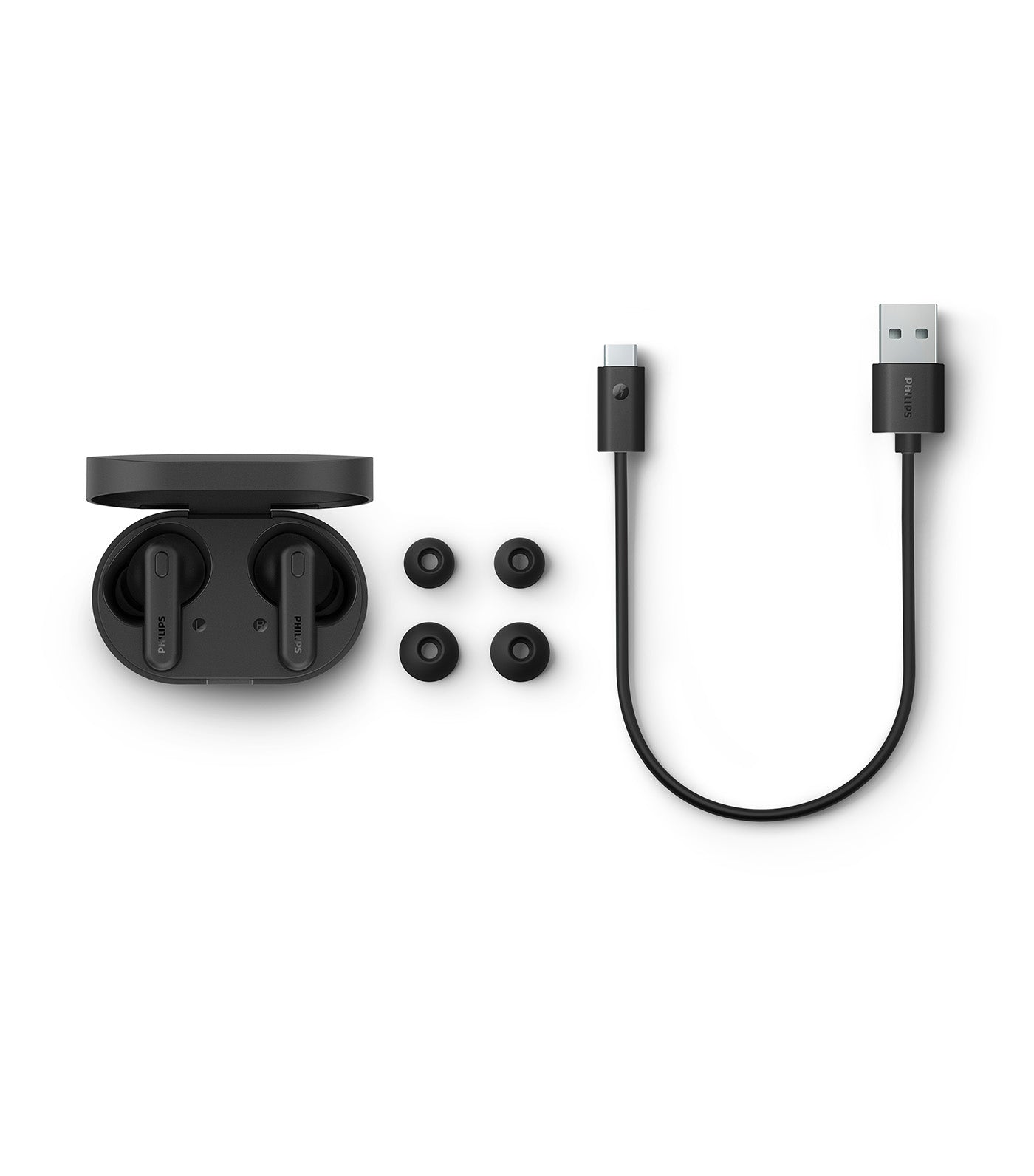 True Wireless Headphones Black