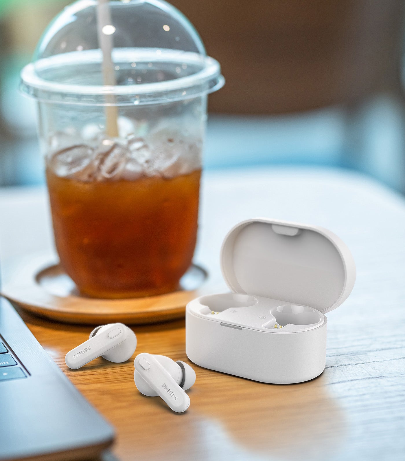 True Wireless Headphones White