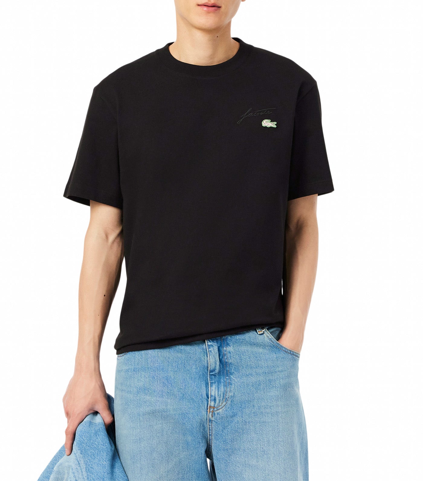 Heavy Jersey Embroidered Signature T-Shirt