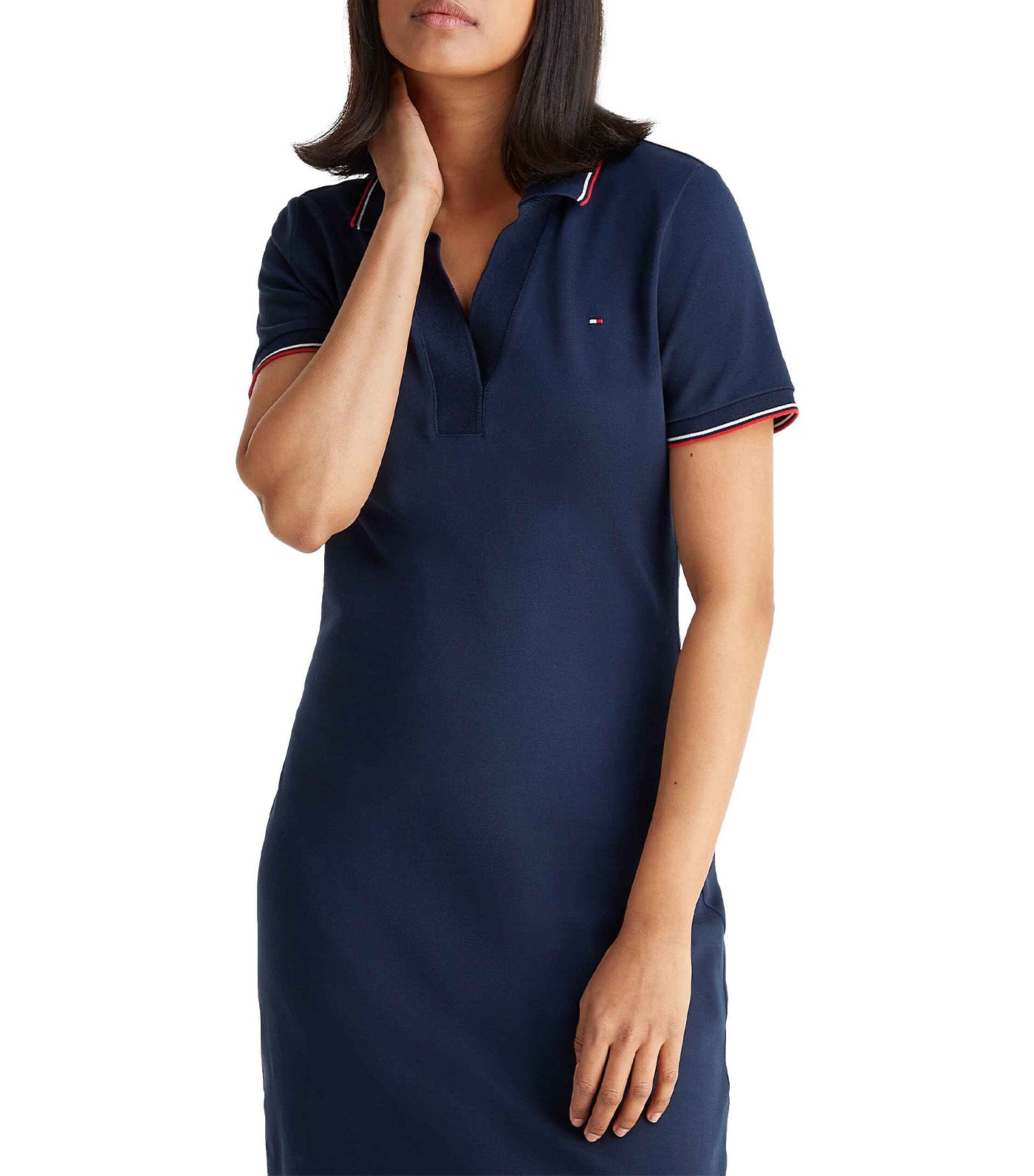 RWB Tipped Polo Dress Dark Night Navy