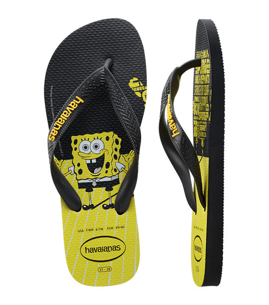 Top Spongebob Flip Flops New Graphite
