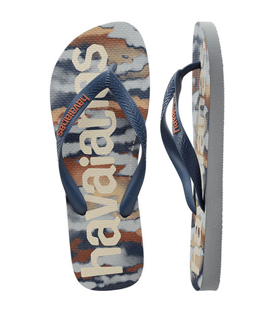 Top Logomania Fashion Flip Flops Ice Gray