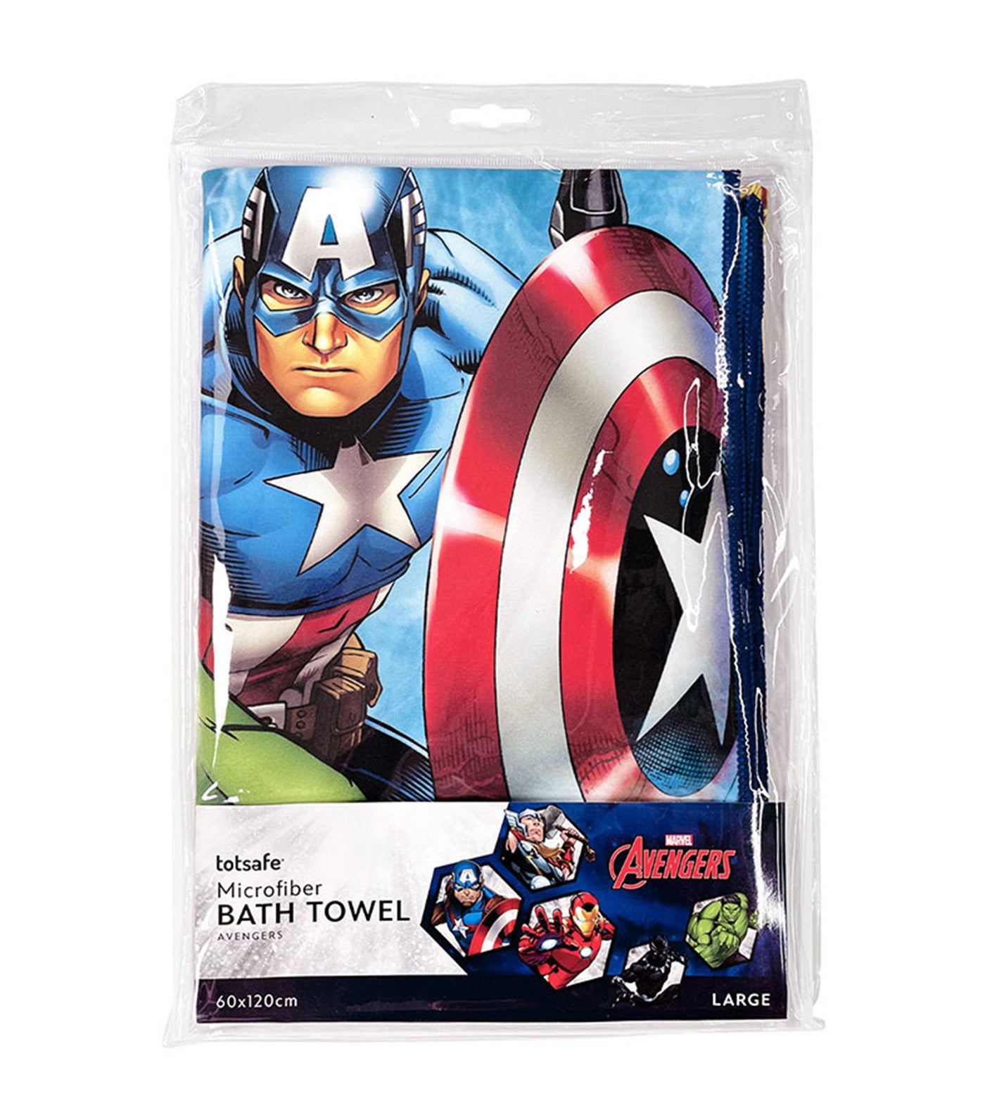 Totsafe Marvel Microfiber Bath Towel Large - Avengers Classic