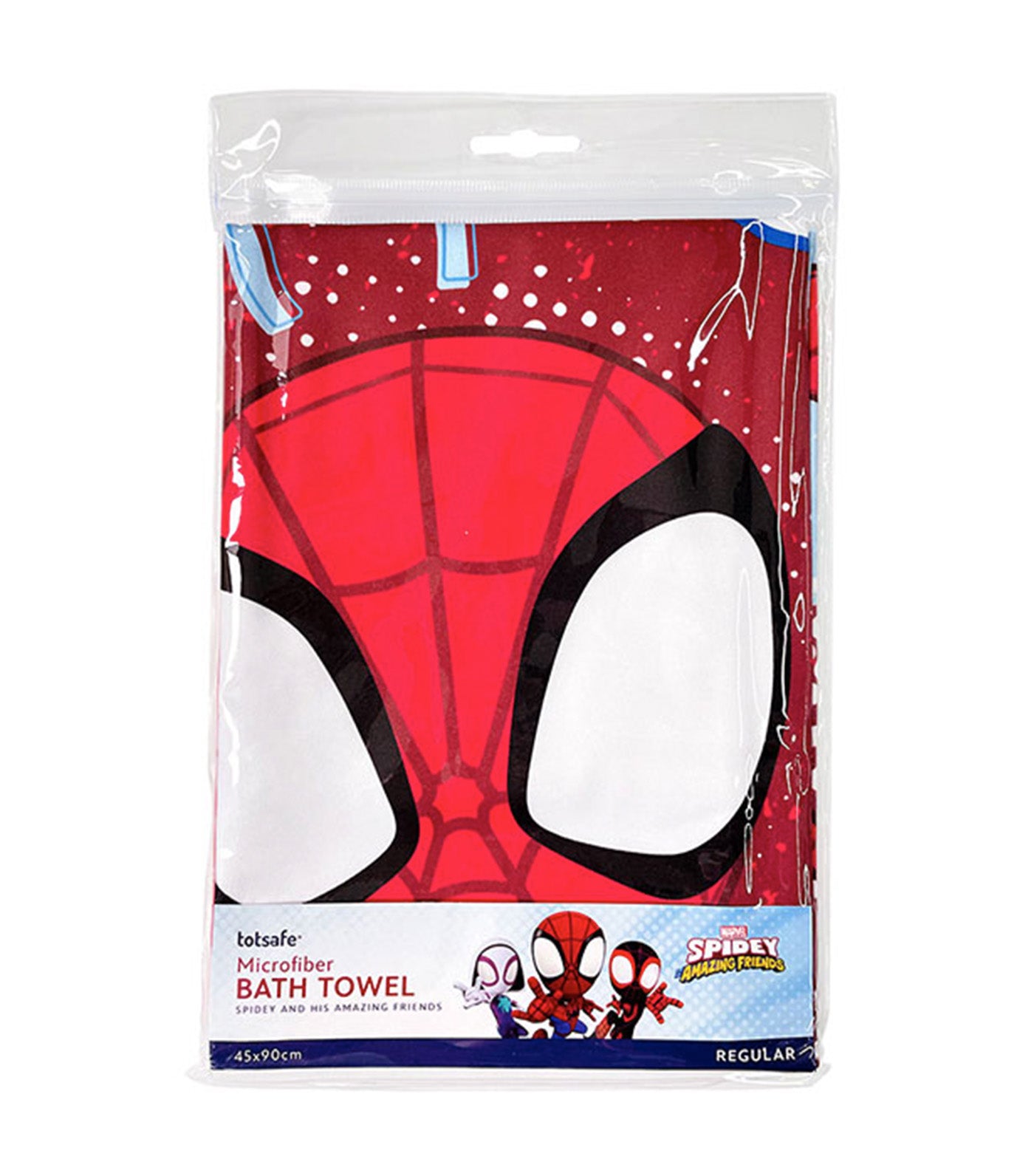 Totsafe Marvel Microfiber Bath Towel Regular - Spidey and His Amazing Friends