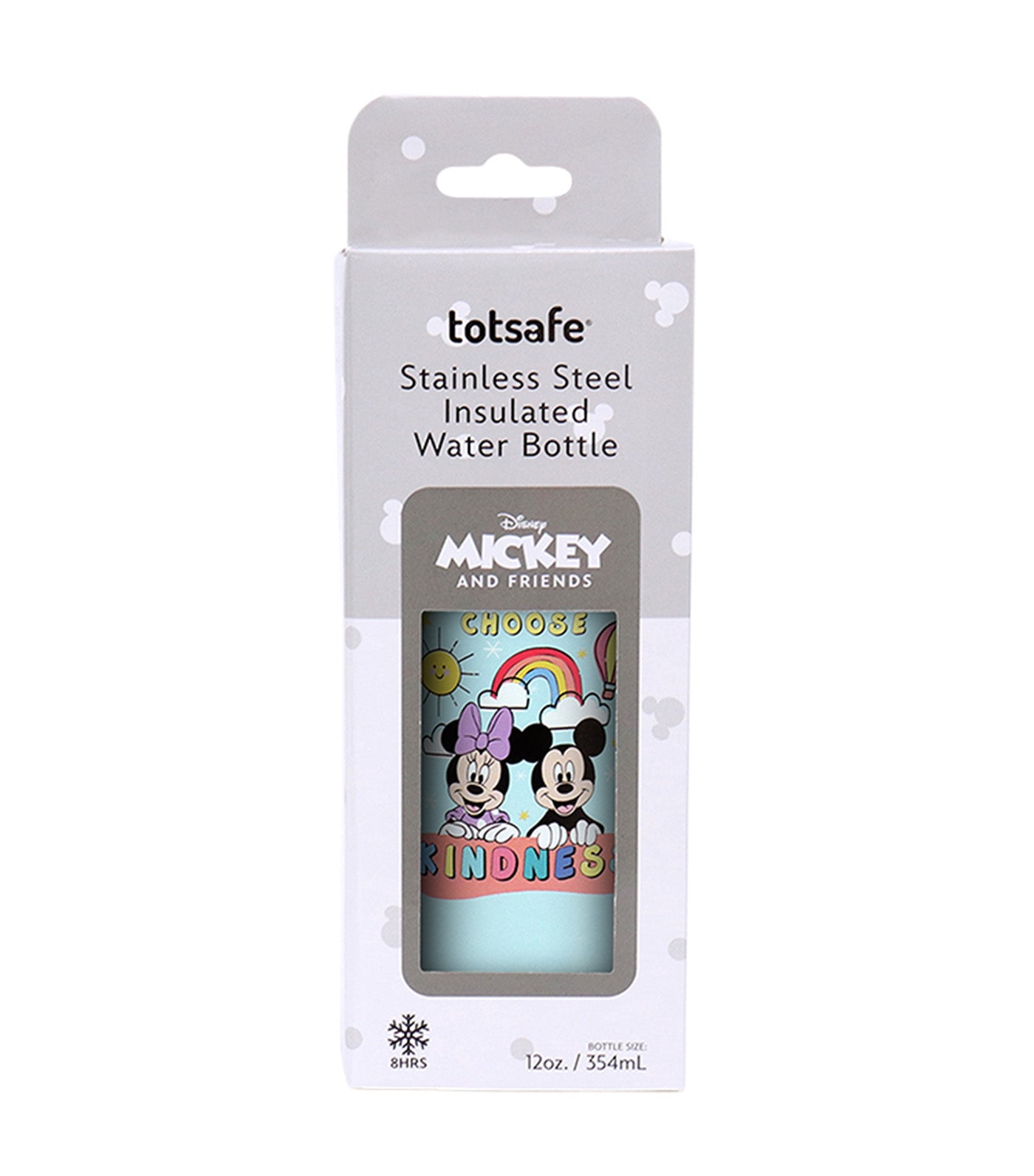 Totsafe Disney Kids Stainless Steel Insulated Sippy Bottle 350ml - Mickey Joyful Play