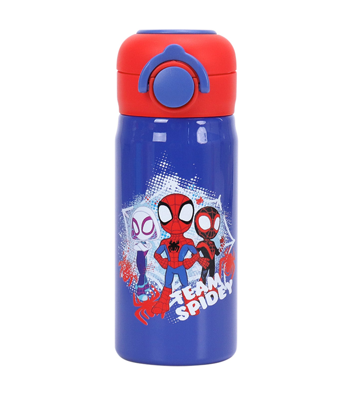 Totsafe Disney Marvel Kids Stainless Steel Insulated Sippy Bottle 350ml - Marvel Team Spidey 