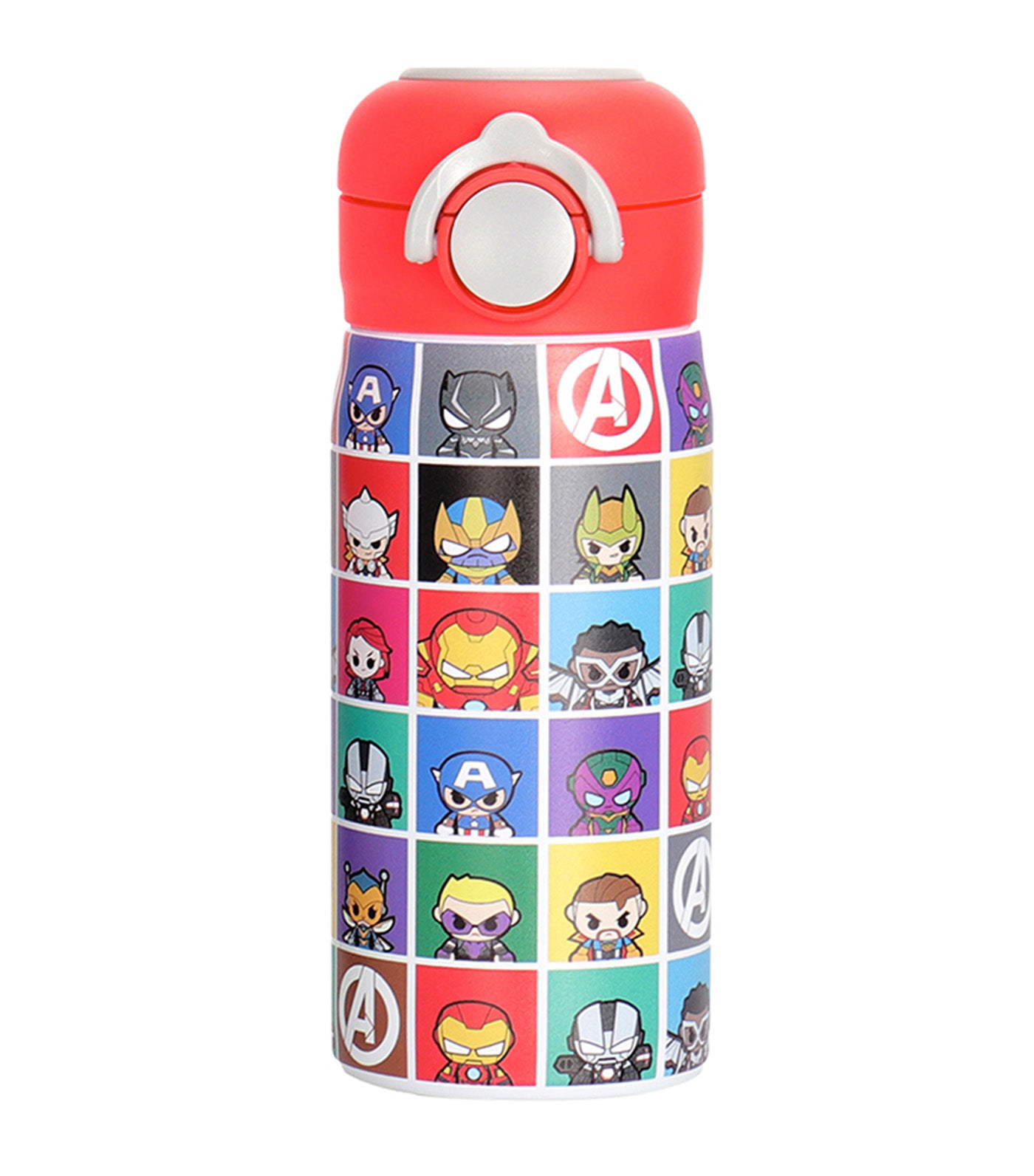 Totsafe Disney and Marvel Kids Stainless Steel Insulated Sippy Bottle 350ml - Marvel Avengers Mini Heroes