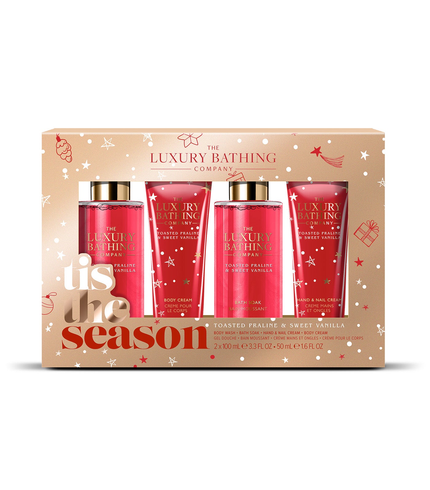 Toasted Praline & Sweet Vanilla Top to Toe Essentials