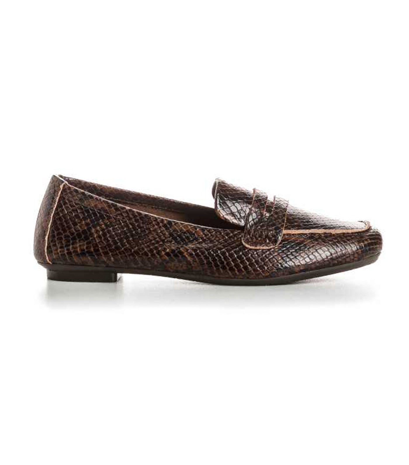 Reqins Hema Loafers Python Brown 