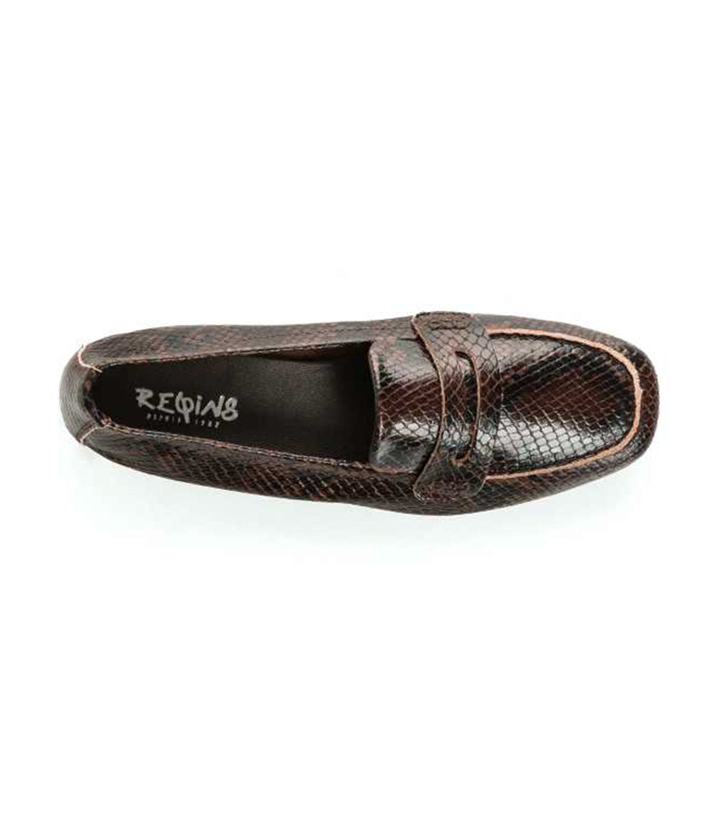 Reqins Hema Loafers Python Brown 