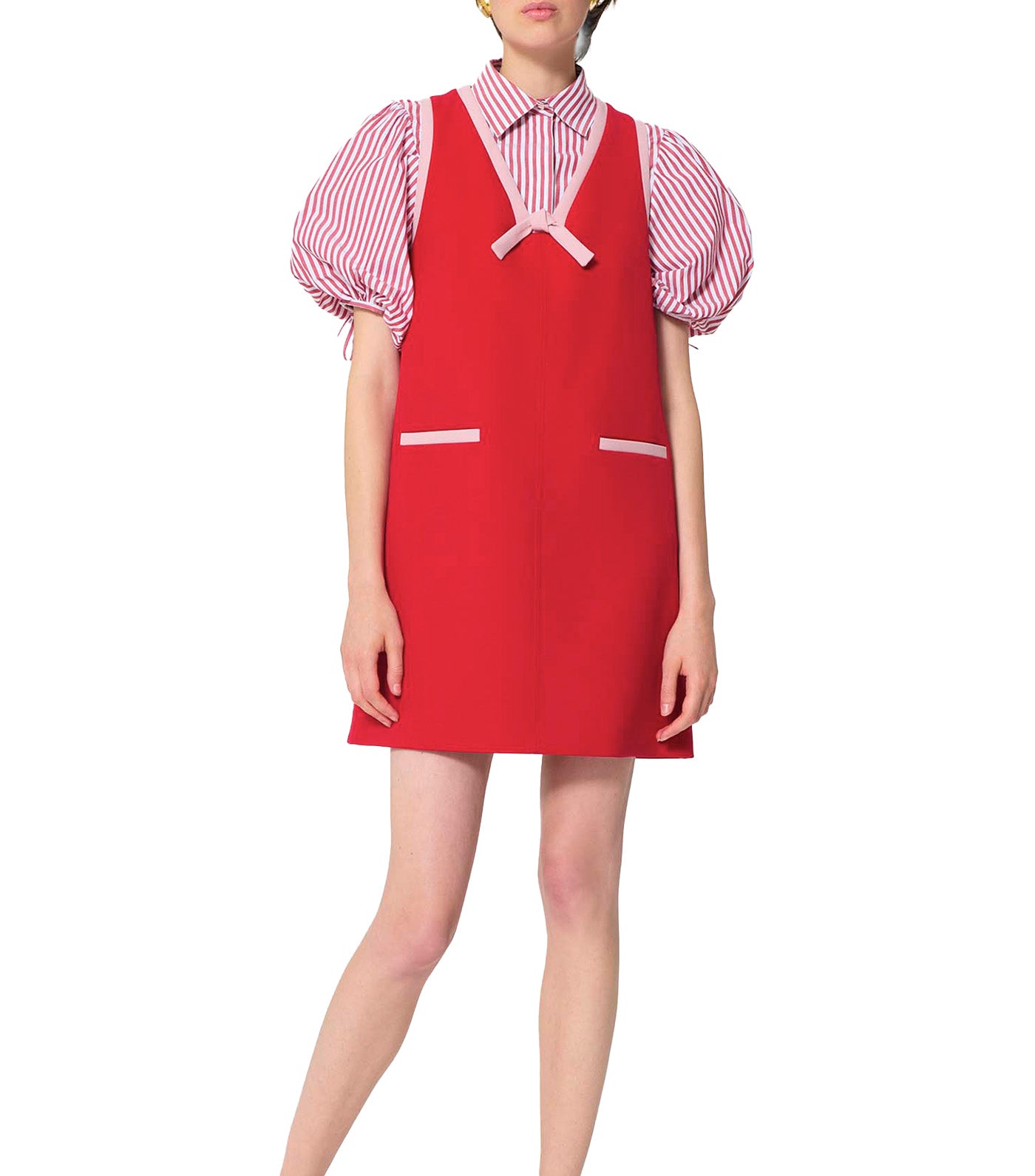 Tara Jarmon Rule Dress T131 Cerise