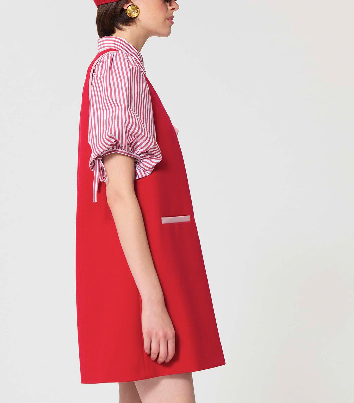 Tara Jarmon Rule Dress T131 Cerise