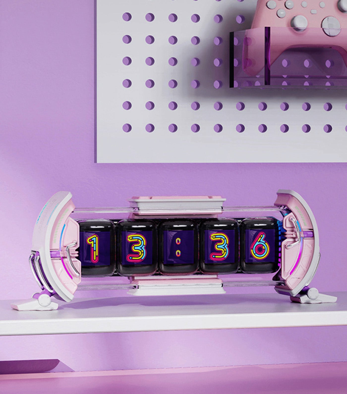 Divoom Times Gate ピンク Divoom Times Gate | Pixel Art Informative Display