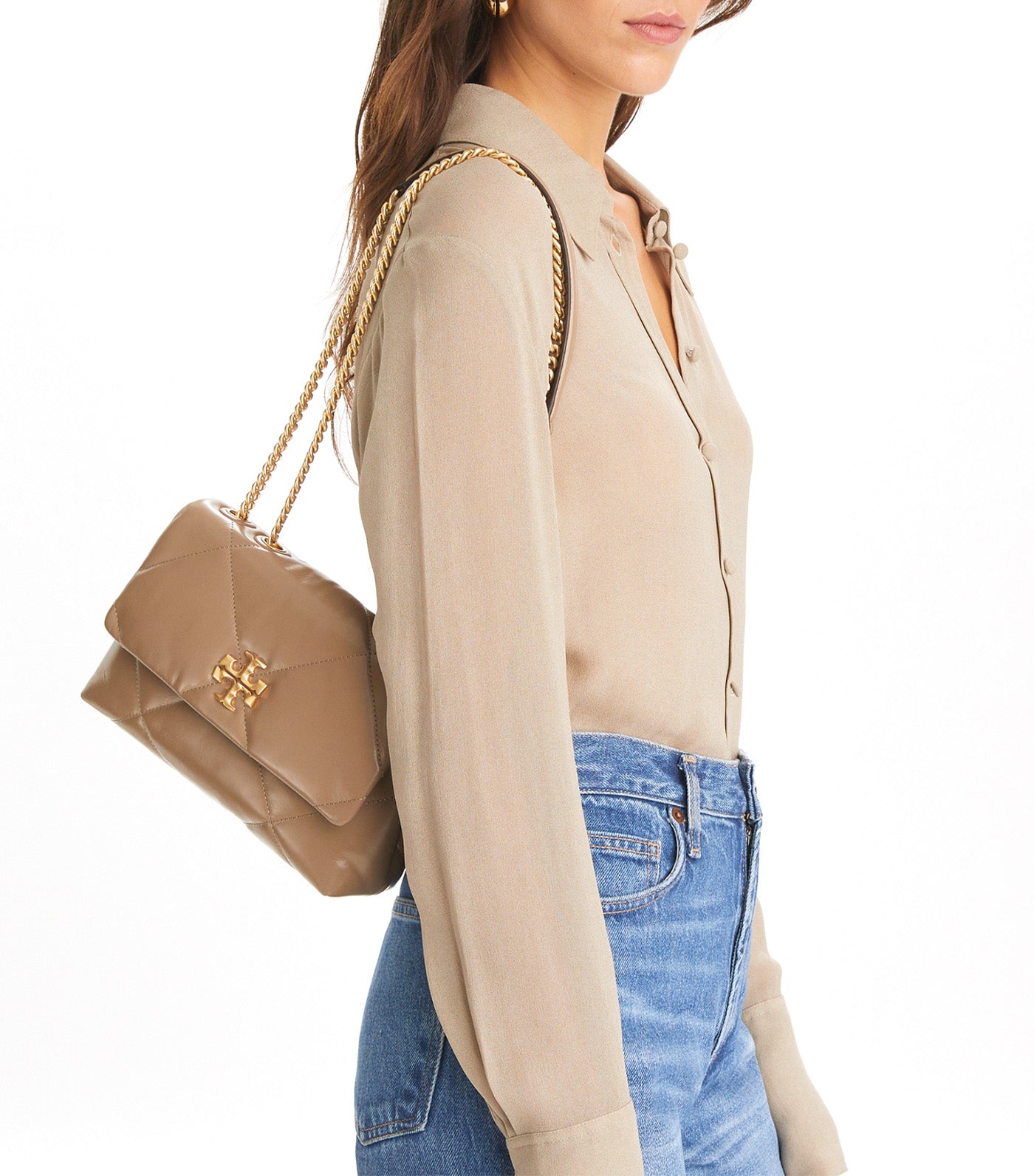 Small Kira Diamond Quilt Shoulder Bag