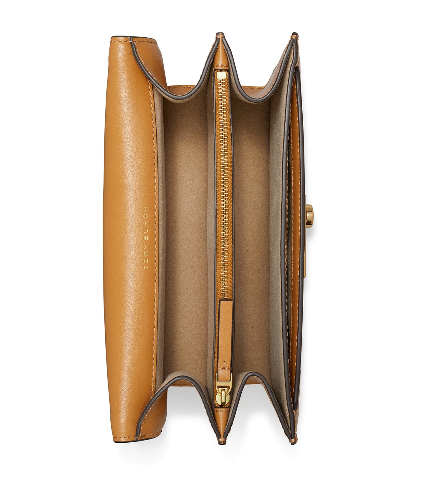 T Monogram Leather Shoulder Bag