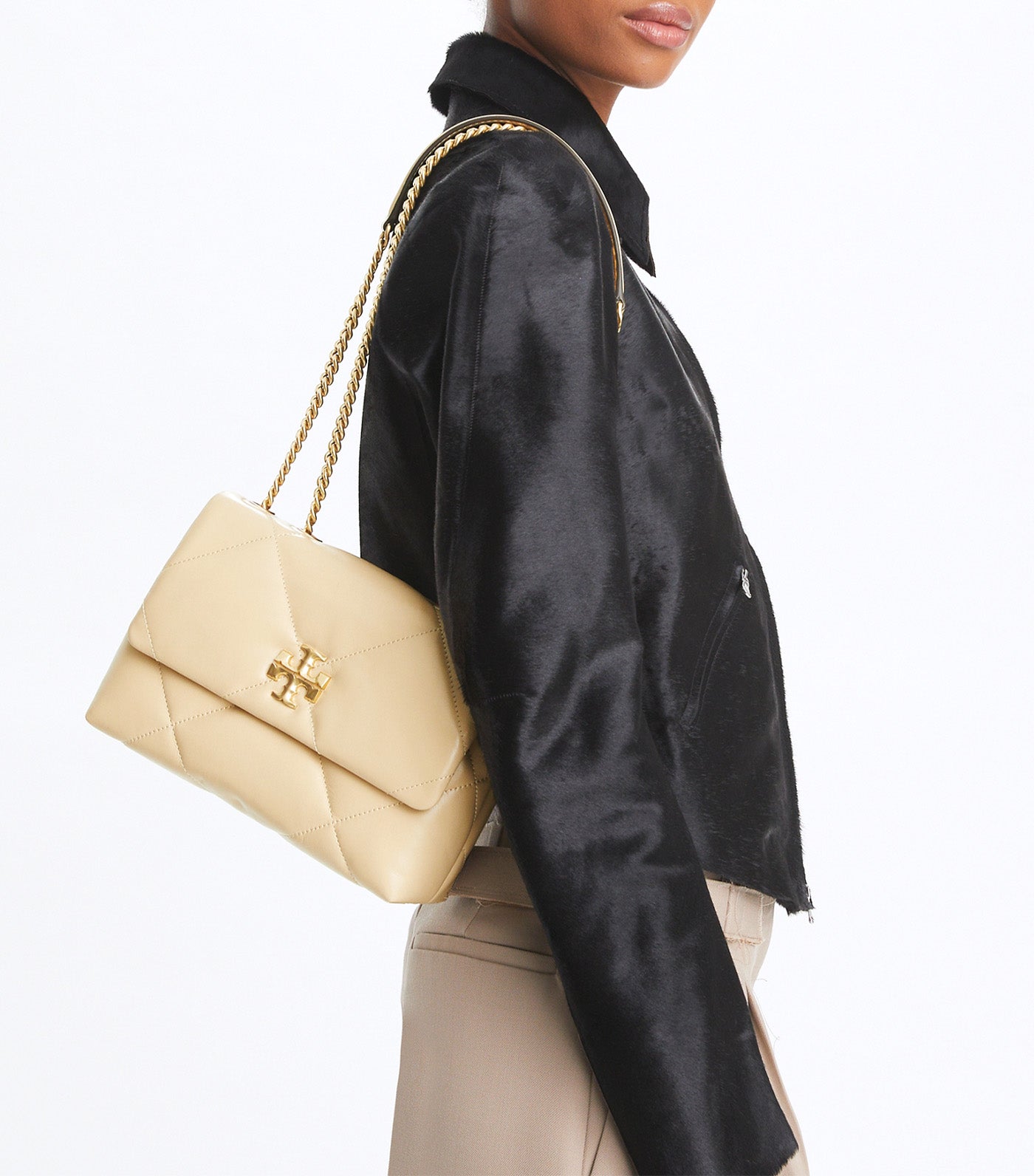 Small Kira Diamond Quilt Shoulder Bag