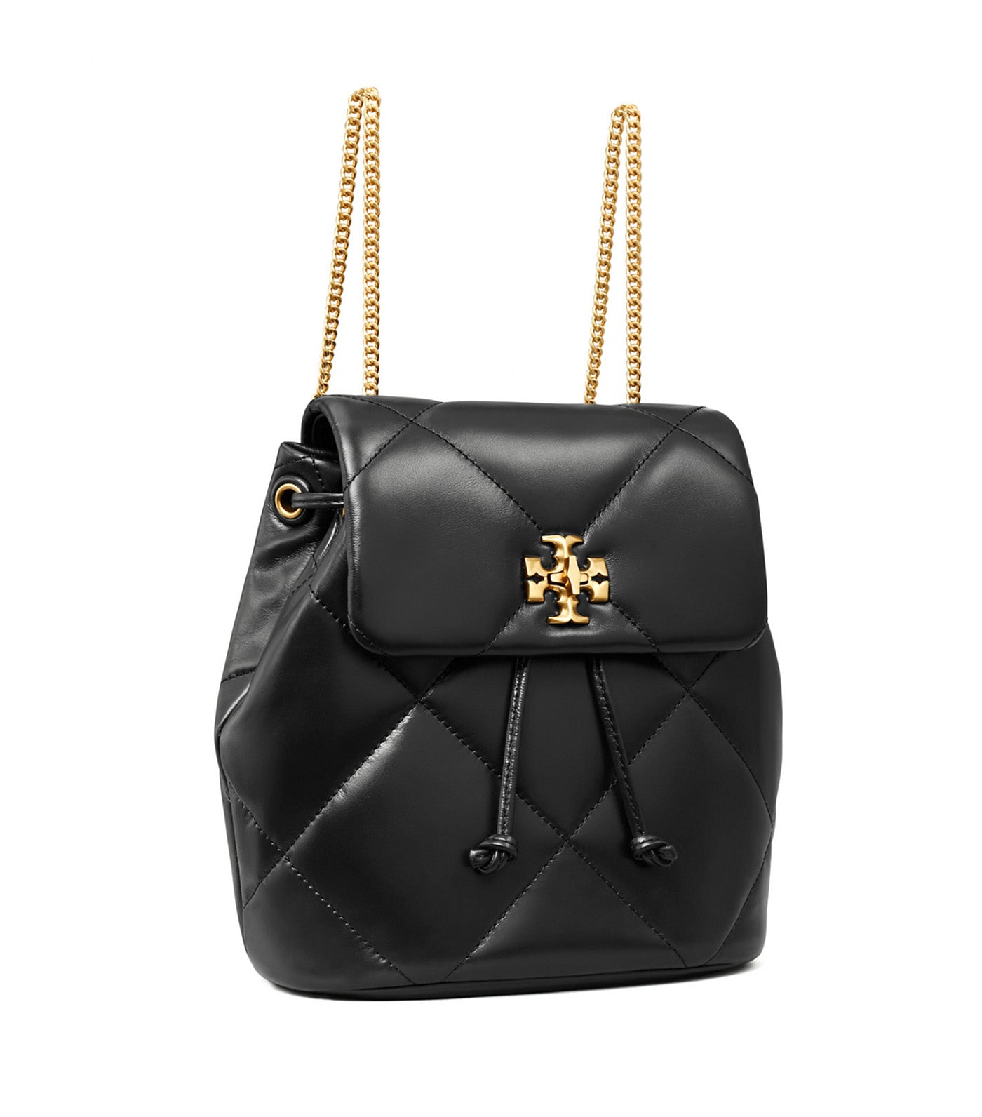 Mini Kira Diamond Quilt Backpack Black